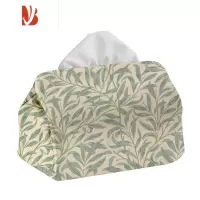 三维工匠Morris叶子植物图案设计客厅抽纸盒北欧风纸抽盒家居装饰纸巾盒 纸巾盒小号-叶子02