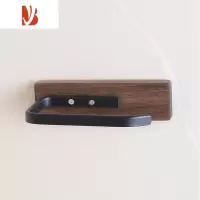 三维工匠卫生纸置物架免打孔卫生间放擦手纸巾架厕所擦手纸巾盒实木胡桃木 简易款-胡桃木 送免钉胶