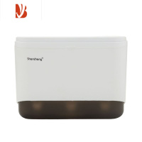 三维工匠擦手纸盒草纸盒擦手纸巾盒塑料纸巾盒免打孔草纸箱商用家用纸巾盒 咖啡色(草纸专用 底部封闭的)