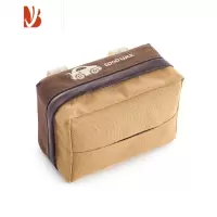 三维工匠帆布创意汽车车用纸巾盒天窗遮阳板挂式车载抽纸盒椅背卡扣纸巾盒 帆布-咖啡-挂式