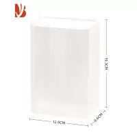 三维工匠壁挂式纸巾盒抽纸盒洗脸巾收纳家用厨房用纸抽盒厕所卫生间收纳盒 透明-透明盖(加厚材质)