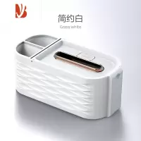 三维工匠纸巾盒客厅轻奢抽纸盒家用创意茶几收纳盒遥控器餐巾纸盒子 简约白