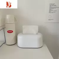 三维工匠北欧ins客厅抽纸盒简约可爱创意家居宿舍卧室茶几桌面餐厅纸巾盒 暖白色纸巾盒