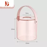 三维工匠桌面创意卷纸筒圆筒茶几收纳盒抽纸卷纸盒客厅多卫生间纸巾盒 升级粉色 带盖
