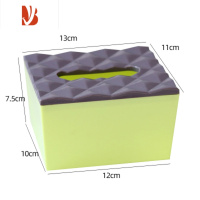 三维工匠简约北欧风家用客厅桌面纸巾盒客厅茶几塑料抽纸盒收纳盒手机支架 绿色迷你小号 适用于小包纸巾