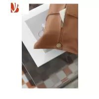 三维工匠哑光质感超纤皮车载纸巾套 咖色棕色纸巾盒装饰设计纸巾套抽纸袋 棕咖(普通款无绑带)