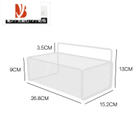 三维工匠卫生间纸巾盒厕所抽纸盒厕纸盒壁挂式卷纸架置物架洗手间免打孔放 款式2白色短款(配粘钩+无痕钉)