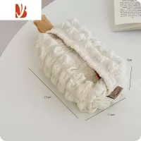三维工匠ins风复古纸巾盒抽纸收纳包简约家用床头桌面抽纸盒轻奢高颜值女 白巧克力