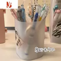 三维工匠纸巾盒ins风高颜值可升降卡通抽纸盒床头透明宿舍桌面创意抽纸盒 无卡通狗[薄款收纳盒]