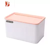 三维工匠卫生间纸巾盒免打孔壁挂卷纸盒家用厕所卫生纸置物架厕纸盒抽纸盒 大号粉色
