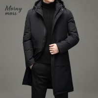 默尼密思品牌2022年新款冬季中青年男士棉衣中长款保暖外套可脱卸帽子加厚棉服男装