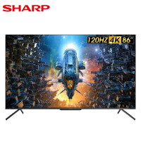 [核实库存再↓单]SHARP夏普电视4T-C86S7FA 86英寸120HZ 4K全面屏3+64G远近场语音多屏互动电视