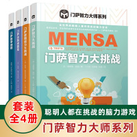 萨思维谜题系列智力大师全4册 儿童思维逻辑书籍专注力训练 小学生左脑右脑全脑智力大开发数学少儿益智挑战强大脑记忆力