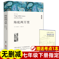 赠考点 无删减带注释七年级下册阅读 海底两万里 正版书原著 原版全译本完整版 小学版初中版 小学生初中生课外阅读名著书籍