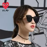 川久保玲韩版网红街拍太阳镜女潮长脸近视偏光gm墨镜防紫外线眼镜S-2026