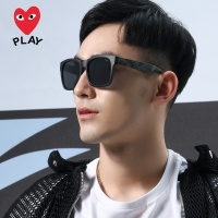 川久保玲韩版黑超偏光太阳镜女大脸显瘦配近视墨镜男士开车眼镜潮S-2022