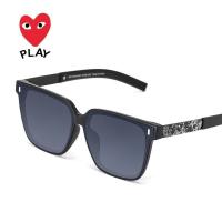 川久保玲方形大框墨镜男新款太阳镜女防紫外线经典黑超潮3923