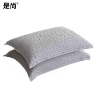 是尚 枕巾 华夫格纯棉枕巾 颜色随机 52*75cm 一条
