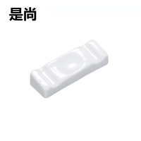 是尚 纯白陶瓷筷架 三用斜边款/个