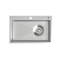 九牧JOMOO家用加厚面板不锈钢X型导流手工槽R角设计单槽JSC682-1G7Z-116