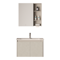 九牧卫浴化妆柜现代简约奶油风洗漱卫生间洗手台浴室柜组合JAG232(不含安装)