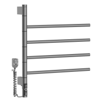 九牧JOMOO电热毛巾架智能烘干杀菌卫生间家用碳纤维旋转定时毛巾架JGJ003