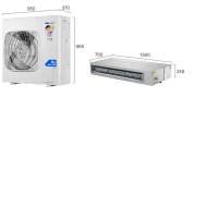 海尔haier大风管5匹一拖一冷暖变频冷暖5PKFRd-125EW/60KAL22