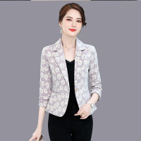 权小威 小西装薄短款外套女2022秋装新款秋季春秋休闲修身小披肩小个子短款配时尚职业装西服上衣