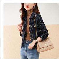 权小威 短外套2022年秋季新款韩版春秋上衣小个子时尚宽松小香风西装外套棒球衣服潮