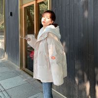 权小威 棉服女港风宽松棉袄新款冬季韩版时尚气质高端名媛洋气加厚小个子短款休闲棉衣连帽抽绳外套女