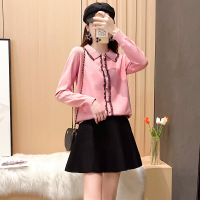 权小威 针织连衣裙两件套洋气裙装女2022新款毛衣套装短裙