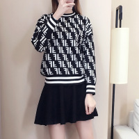 权小威 2022秋装新款女时尚女神早秋毛衣秋冬小个子打底套头女式针织衫