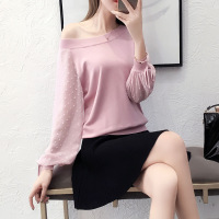 权小威 套装女2022秋冬季新款韩版雪纺袖毛衣短裙子针织两件套装裙潮