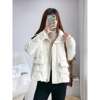 权小威 轻薄羽绒服女短款2022秋冬新款韩版显瘦小个子白鸭绒薄款外套