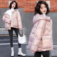 权小威 亮面棉衣女短款2022年冬装新款韩版宽松仙女加厚袄外套