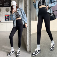 权小威 新款鲨鱼皮外穿打底裤女加绒加厚芭比裤无痕收腹提臀瑜伽裤