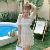 权小威 巴厘岛沙滩裙女新款三亚海边度假显瘦泰国连衣裙