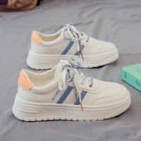 权小威 2023秋冬季新款运动鞋女学生百搭板鞋小白鞋老爹鞋潮加绒棉鞋