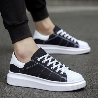 述雅春季新款夏季潮鞋子韩版男士休闲板鞋情侣透气帆布鞋潮流百搭男鞋