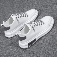 述雅男鞋夏季男士2021新款板鞋潮流百搭休闲皮鞋潮鞋韩版懒人小白鞋男