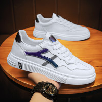 述雅男鞋春季2021年新款运动小白板鞋百搭韩版潮流男士休闲飞行员潮鞋