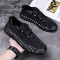 述雅一脚蹬男鞋2021春季新款懒人帆布鞋夏季潮流百搭厨师平板鞋男潮鞋