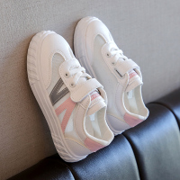 述雅儿童单网鞋女童鞋小白鞋2021新款春夏镂空运动鞋透气休闲男童板鞋