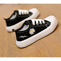 述雅童鞋夏季透气新款帆布鞋小雏菊帆布鞋低帮新款男女童幼儿园鞋