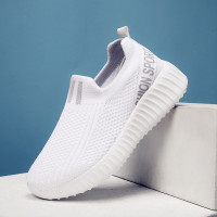 述雅儿童白色运动鞋透气春夏款小学生网面女童鞋白波鞋男童小白鞋