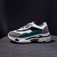 述雅老爹鞋女2021春季新款增高百搭ins潮显脚小休闲运动鞋火熊猫鞋