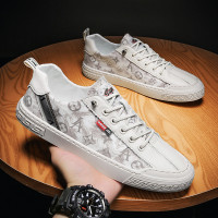 述雅欧洲站男鞋2021年新款潮流百搭夏季透气帆布板鞋男士休闲小白潮鞋