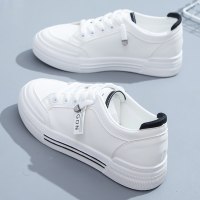 述雅小白鞋女鞋2021年秋季新款百搭春秋板鞋白鞋休闲运动网红皮面