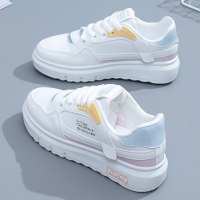 述雅小白鞋女鞋2021年秋季新款百搭春秋秋冬厚底板鞋白鞋休闲运动
