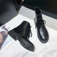 述雅马丁靴女英伦风2021新款百搭春秋单靴薄款瘦瘦短靴鞋子潮ins